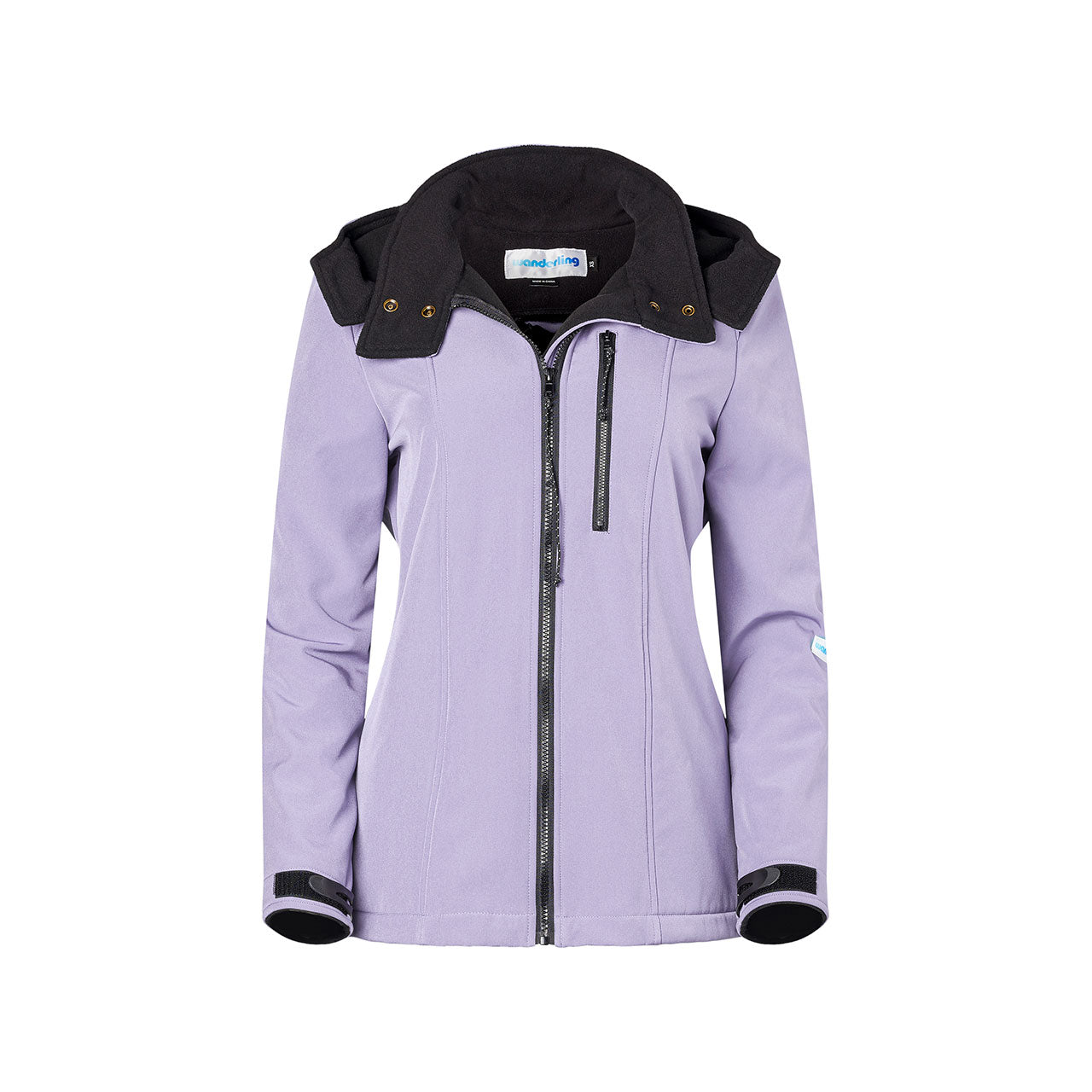 lavender babywearing jacket removable panel front carry back carry windproof waterproof breathable